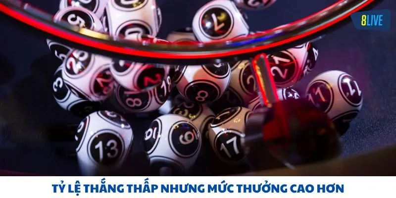 Tỷ lệ thắng thấp nhưng mức thưởng cao hơn